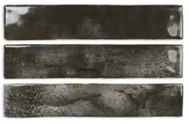 DNA Enamel Настенная керамическая плитка Charcoal 5x25 глазурованный глянцевый