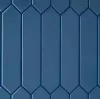 Equipe Arrow Настенная керамическая плитка Adriatic Blue 5x25 глазурованный глянцевый