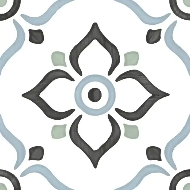 HARMONY TANGER BLUE GARDEN 12.3х12.3 Q-39