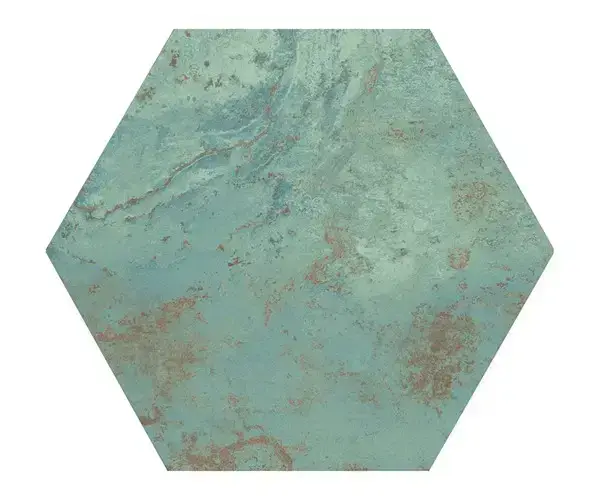 APAVISA ZINC GREEN NATURAL HEXAGON 25x29 G-7230