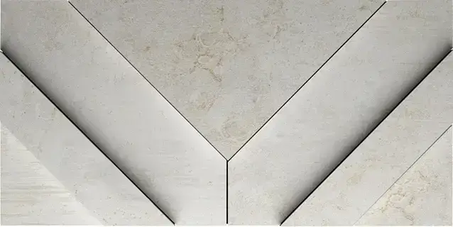 APAVISA CAST IRON WHITE NATURAL DECOR RAMP 29.75х59.55 G-1822