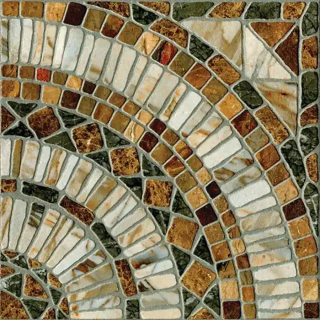 Керамогранит Мюнхен Объемный штамп коричневый l33х33