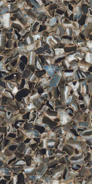 Agata Black Lucidato (Shiny) 6 mm XX 150x300