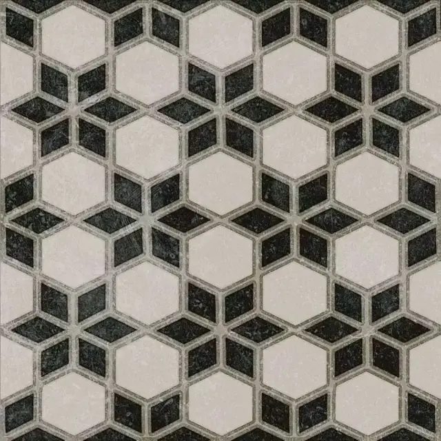 Декор Фреджио 4 черно-белый ZZ|20x20