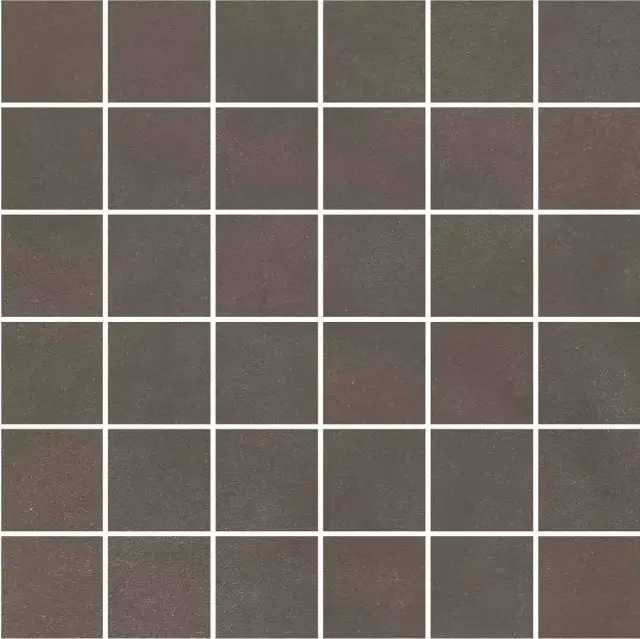 Декор Про Чементо мозаичный коричневый тёмный матовый 30x30