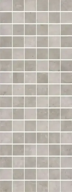 Декор Монсанту мозаичный серый светлый глянцевый |15х40