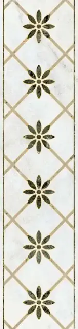 Бордюр Серенада 4 глянцевый обрезной 7.2x30