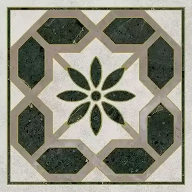 Вставка Серенада 3 лаппатированный обрезной 7,2x7,2