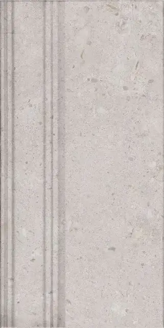 Плинтус Риккарди серый светлый матовый обрезной 20x40