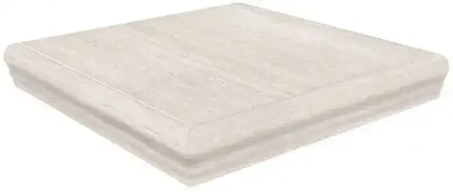 Пантеон беж левая угл. ступень гр. 34х34|