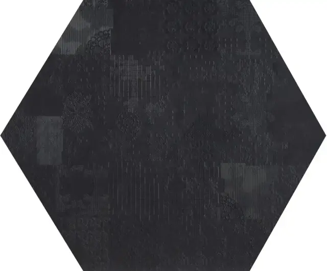 MUTINA DECHIRER NERO ESAGONA DECOR MATT 120х120