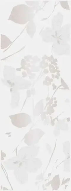 Декор Вилланелла Цветы белый|15х40