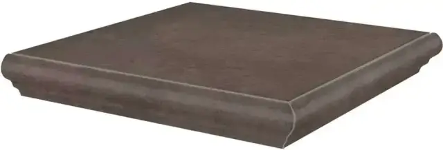 Ступень угловая Хадду коричневый матовый 34x34x0,8