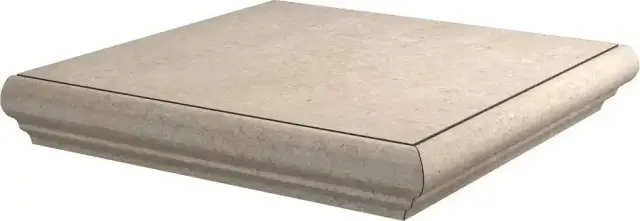 Ступень угловая Аллея светлый |30x30