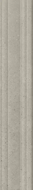 Бордюр Багет Монсеррат серый светлый матовый обрезной |40х7,3