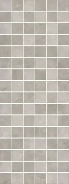 Декор Монсанту мозаичный серый светлый глянцевый |15х40