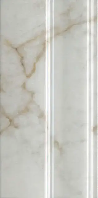 Плинтус Серенада белый глянцевый обрезной 15x30