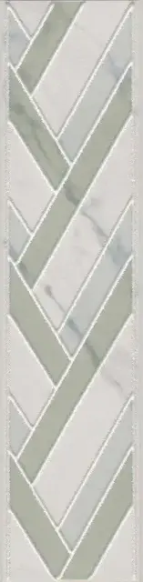 Бордюр Алькала белый |7x30