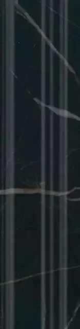 Бордюр Багет Алькала черный XX|5x20