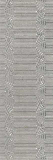 Декор Безана серый обрезной XX |25x75