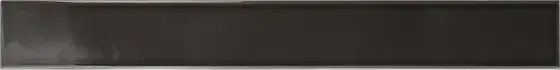 Equipe Vitral Настенная керамическая плитка Black 5x40 глазурованный глянцевый