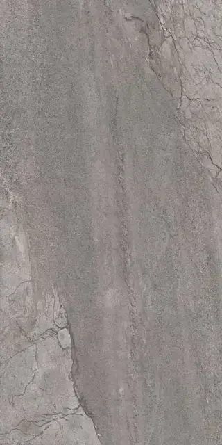 Глаз. керамогранит Castello темно-серый рельеф ректификат  44,8x89,8