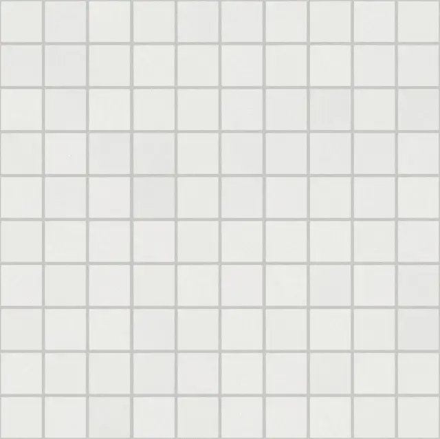 B&W Marble White Hglossy Mosaico 3x3 30x30