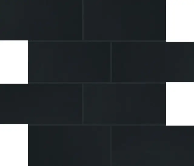 B&W Marble Black High-Glossy 6 Mm 7,5x15 Muretto 30x30