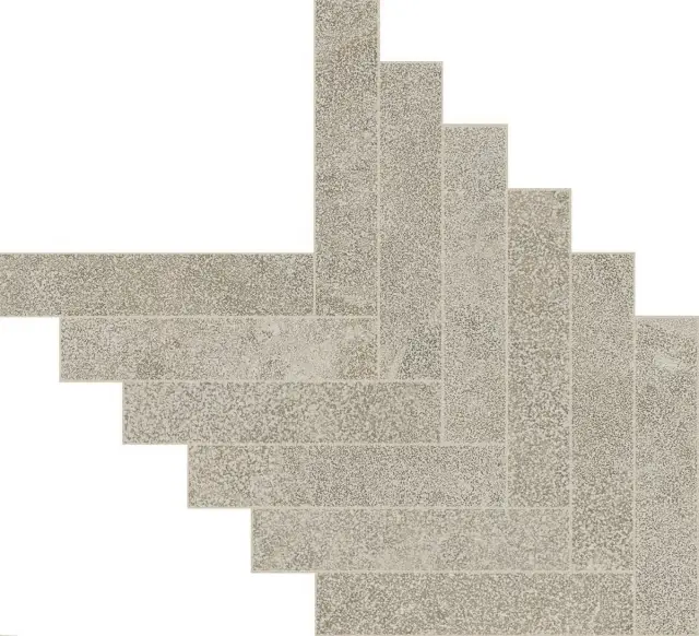 Biotech Herringbone Lapis Greige 9 Mm 45x70