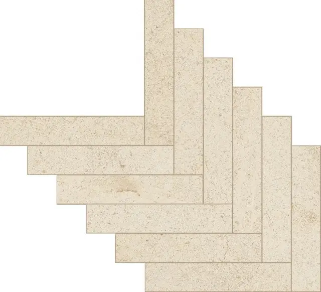 Biotech Herringbone Crema Stone 6 Mm 45x70
