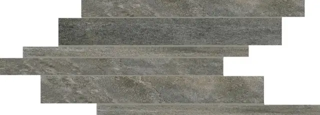 Walks 1.0 Gray Modulo Listello Sfalstato 21x40