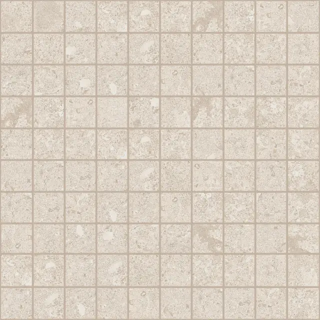 Elemental Stone White Limestone 3x3 Mos Lucido 30x30