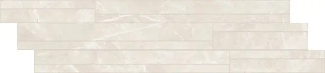 Elemental Stone White Dolomia Listello Sfalsato Nat Lucido 15x60