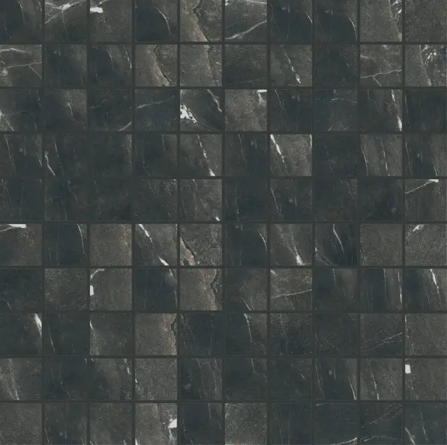 Timeless Black Deep 3x3 Mosaico Lucido 30x30