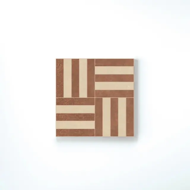 Sensi Terre Mattone+Cotone Nat Intreccio 30x30