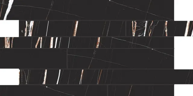 Stones & More 2.0 Sahara Noir Matte Listello Sfalsato 30x60