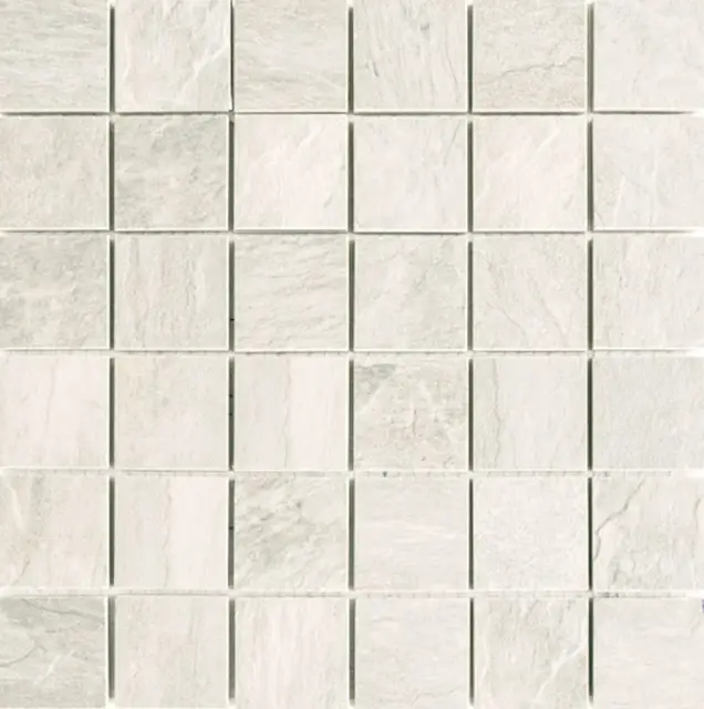 Ardoise Blanc Grip Mosaico 5x5 30x30
