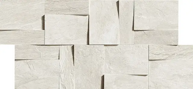 Ardoise Blanc Moddulo Muretto 3d 30x30