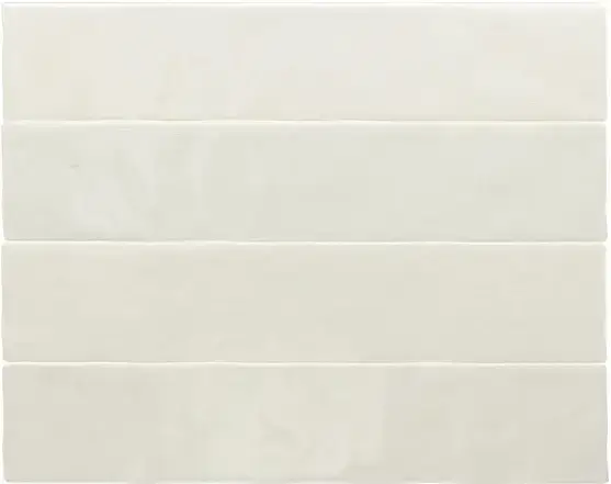 Equipe Menorca Настенная керамическая плитка White 6.5x32.8 глазурованный глянцевый