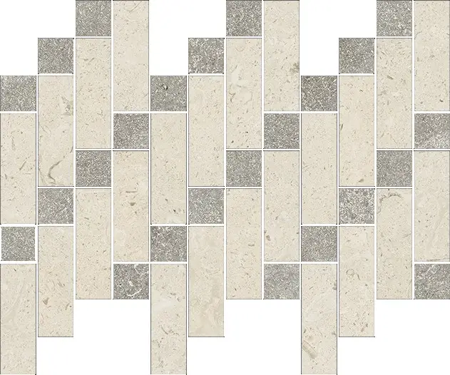 Аура Стоун Уайт Мозаика Хэритэйдж 37.9x31.6