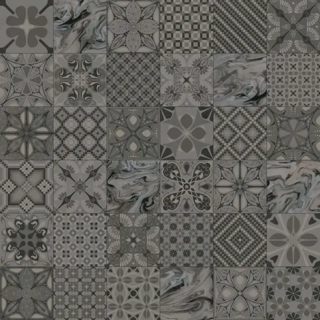 Декор 1900 Tassel Grafito 20x20