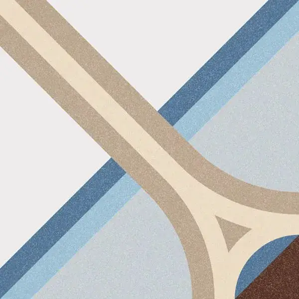 Декор 1900 Montaner Azul 20x20