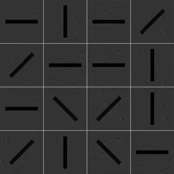 Декор Filippo Soul Virgola Basalto 20x20