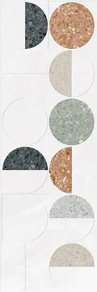 Настенная плитка STRAVAGANZA Mesina-R Multicolor 32x99