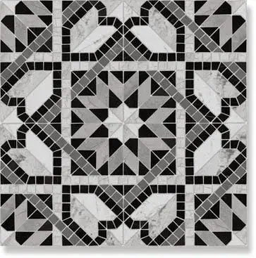 Керамогранит Via Appia Cilena Negro 43.5x43.5