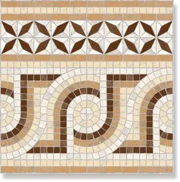 Декор Via Appia Cen. Nola Marron 43.5x43.5