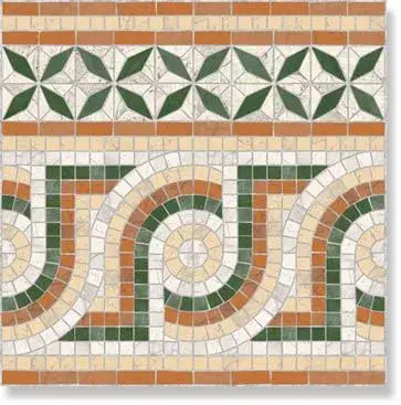 Декор Via Appia Cen. Nola Verde 43.5x43.5