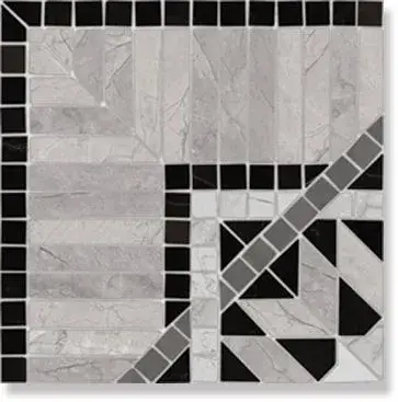 Декор Via Appia Cant. Corfu Negro 21.7x21.7