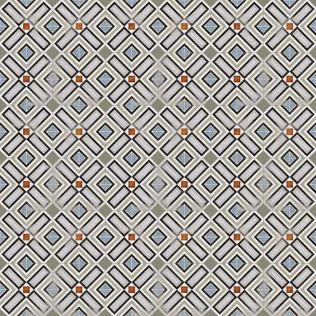 Декор Octogono Ritter Multicolor 20x20