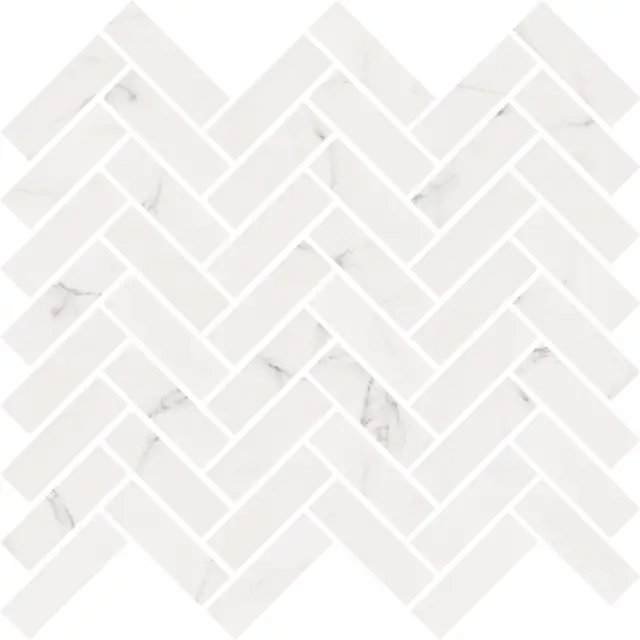 Мозаика SENSI MOS CHEVRON STATUARIO WHITE	30X30